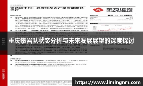 重庆攀岩队状态分析与未来发展展望的深度探讨